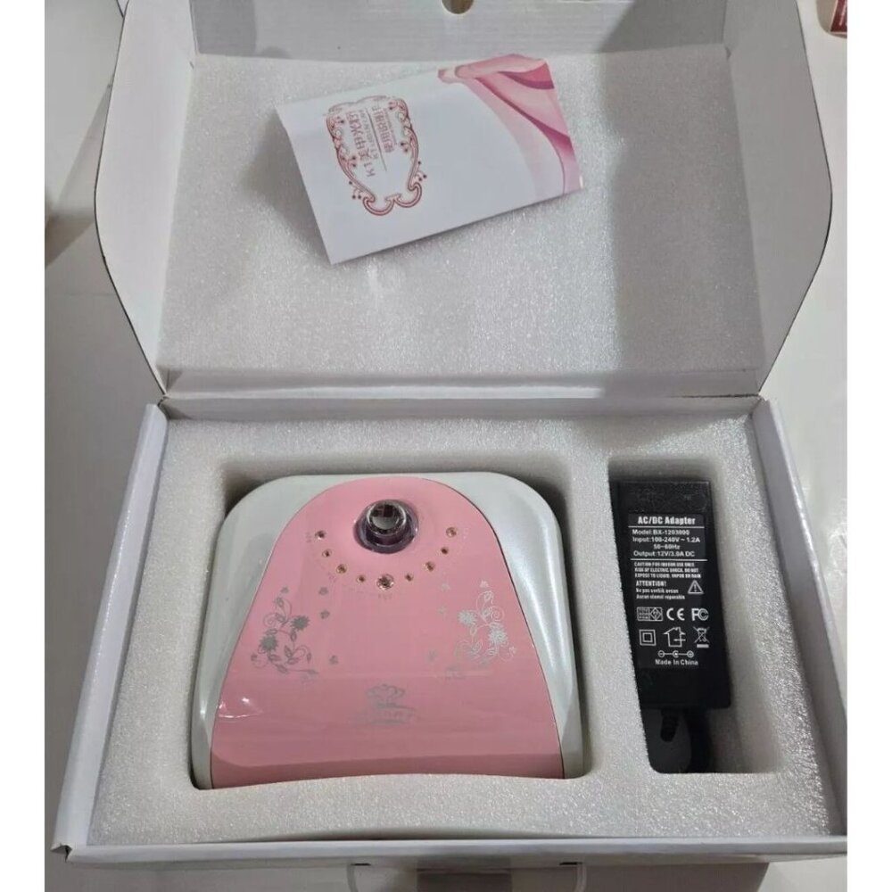 K1 LED UV Lamp Professional Nail Equipment Nail Polish Dryer Pink NWT